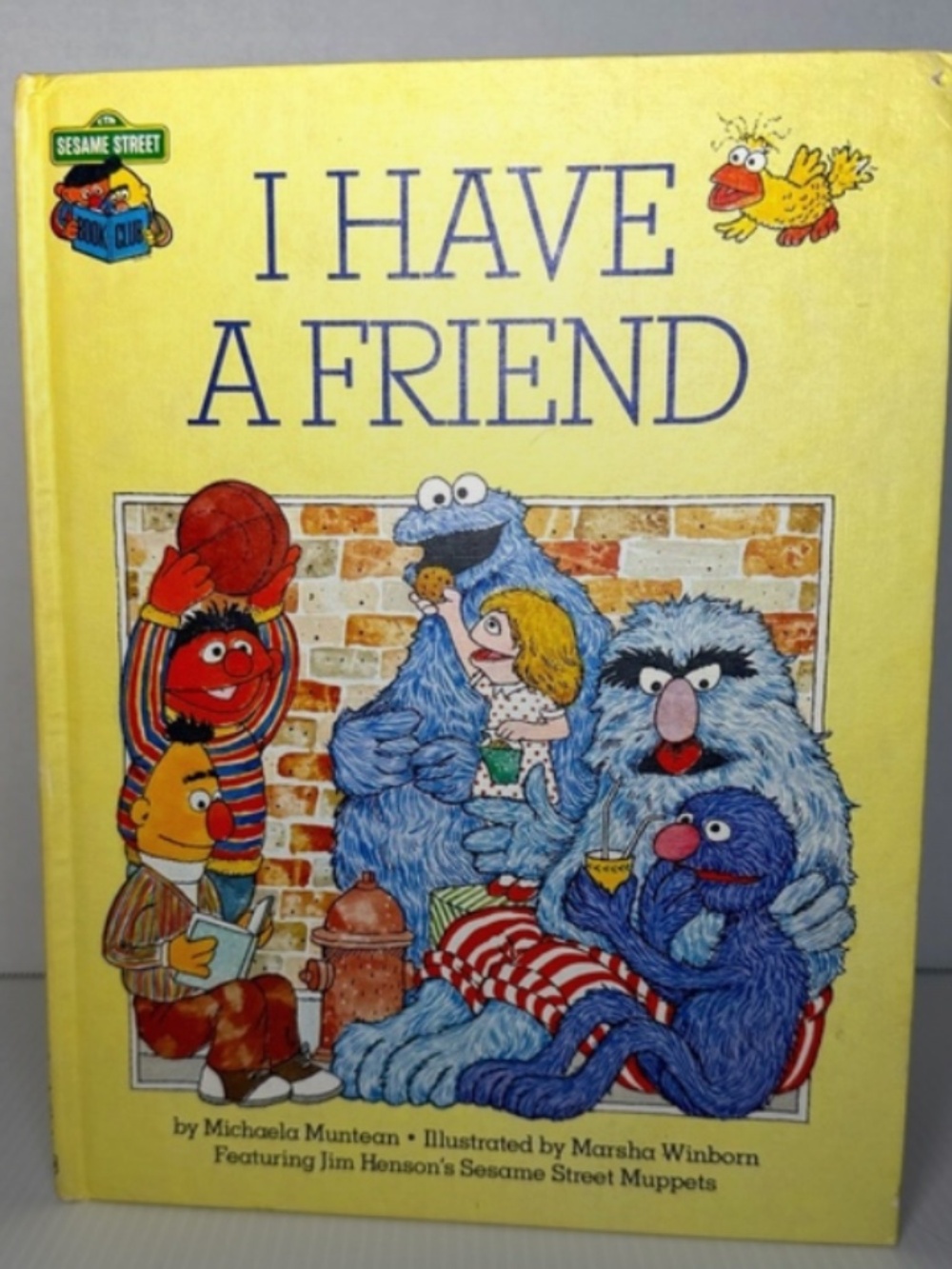 Vtg 1981 Sesame Street Book Club I Have A Friend Hardcover Book Muppets Muntean